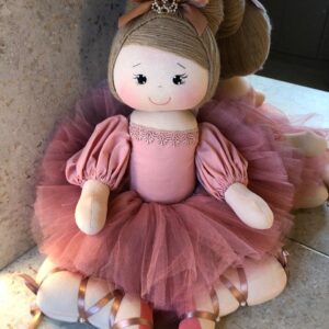 Bailarina de pano rosê GG